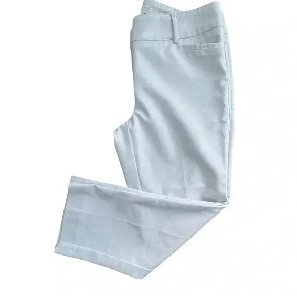 New York and Company Women's Size 6 White 3 quarter Capri Pants business causal - Picture 7 of 11